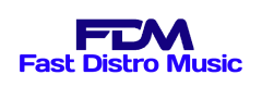 White Fast Distro Music Logo